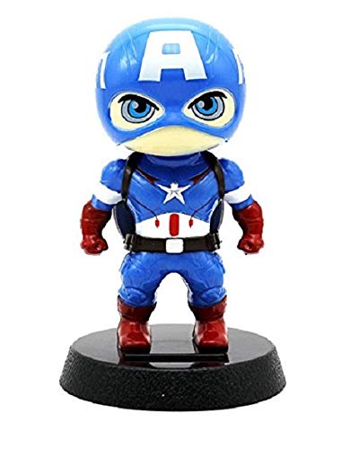 Solar Powered C A Bobblehead Action Figure Bobble Head Toy Car Mount