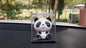Solar Powered Cute Panda Car Hanging Idols Statues