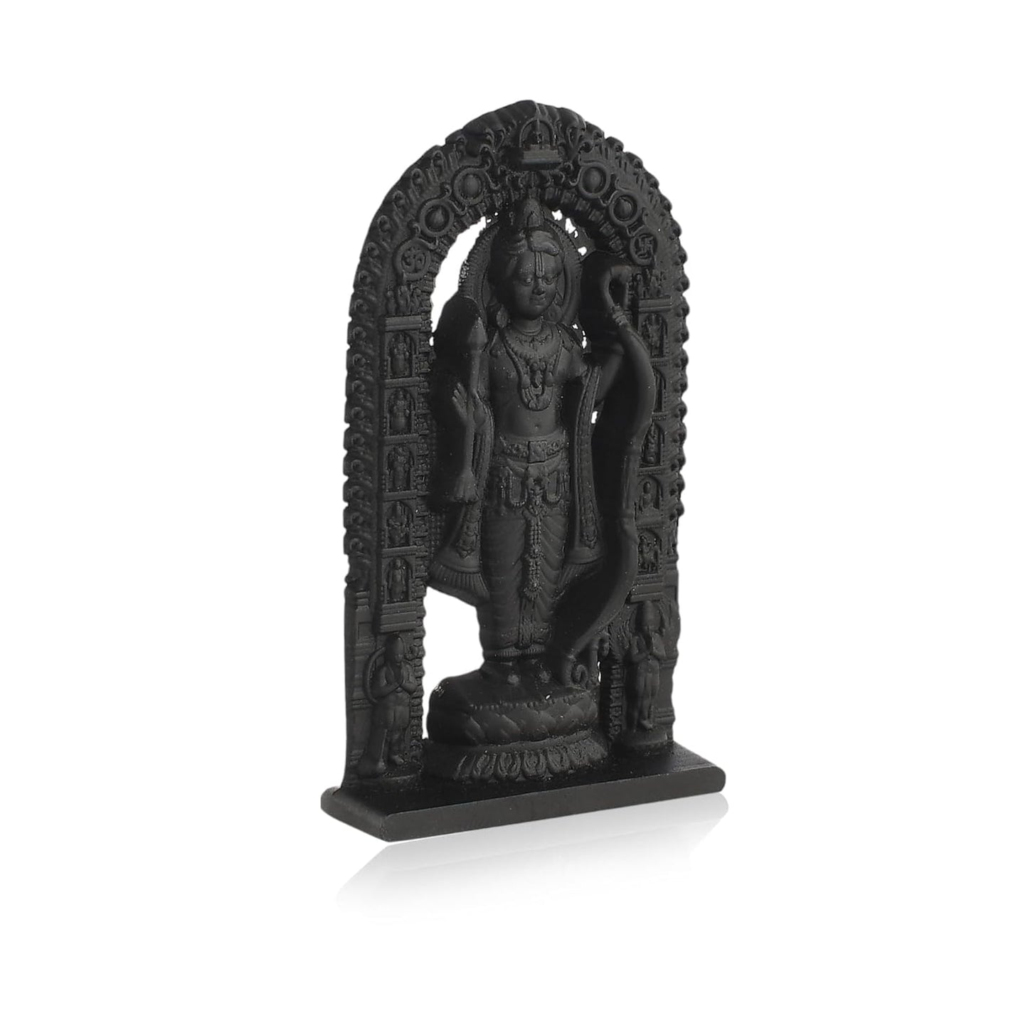 Ram Lalla Idol Ayodhya Metal Shree Ram Lalla Murti Ayodhya Ram Idol for Home Decor, Pooja, Temple Mandir Housewarming Gifts Unique Set of 1 (Height - 2.7 Inch)