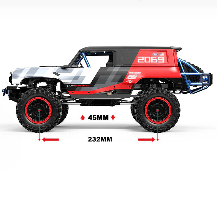 MJX Hyper Go H12P 1/12 Ford Licensed RC Crawler – Bronco Baja 1000 Brushless 4WD RTR |