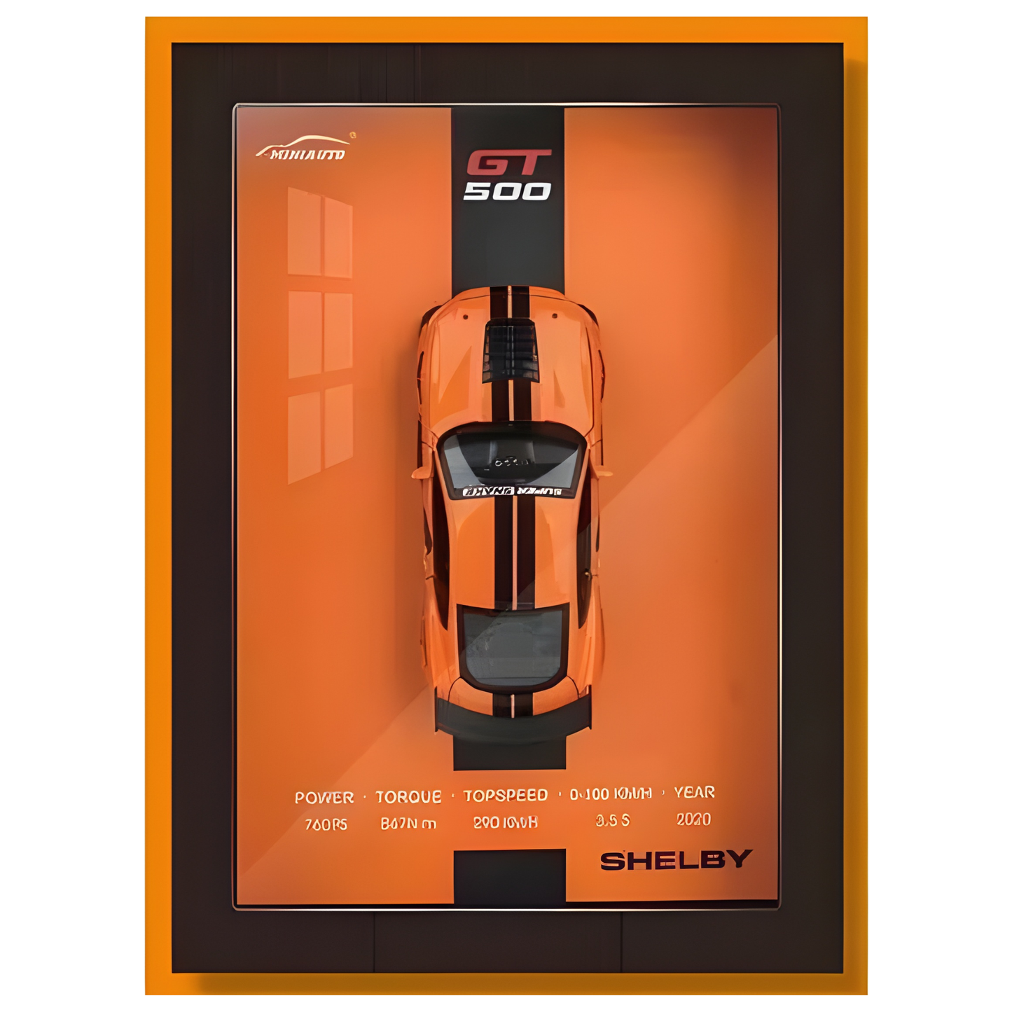 3D Supercar Wooden Frame – Luxury Car Wall Decor/ Collectibles