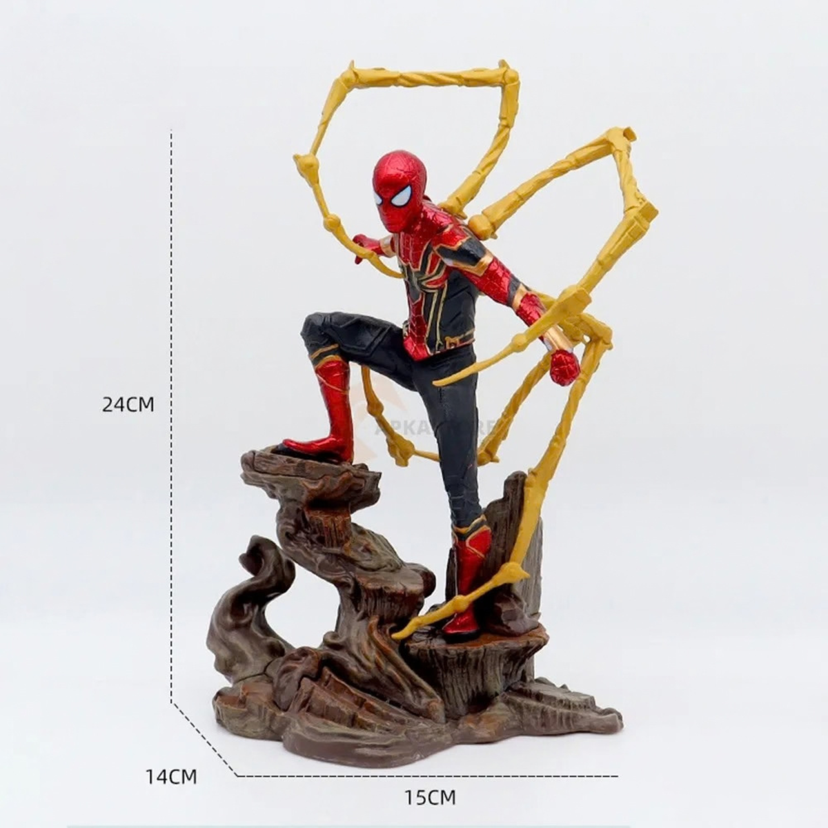 Spiderman on Trunk 24cm Action Figure