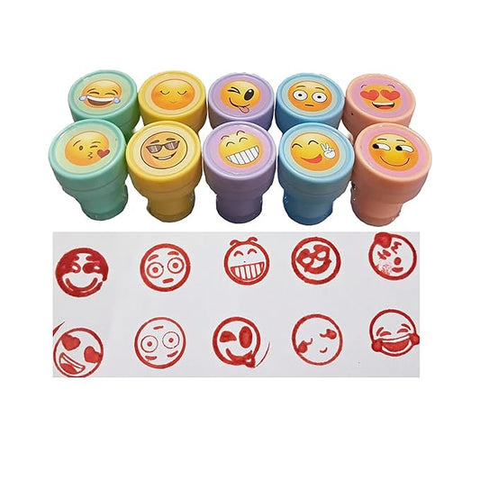 10 pc Stamps for Kids Fancy Stationery Items for Girls Boys- Best Return Gifts Birthday Party for Kids in Bulk Cute Reward Stickers for Kids Stamp (Random Design)