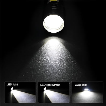 Mini USB Rechargeable LED Flashlight – Zoomable & Pocket-Sized