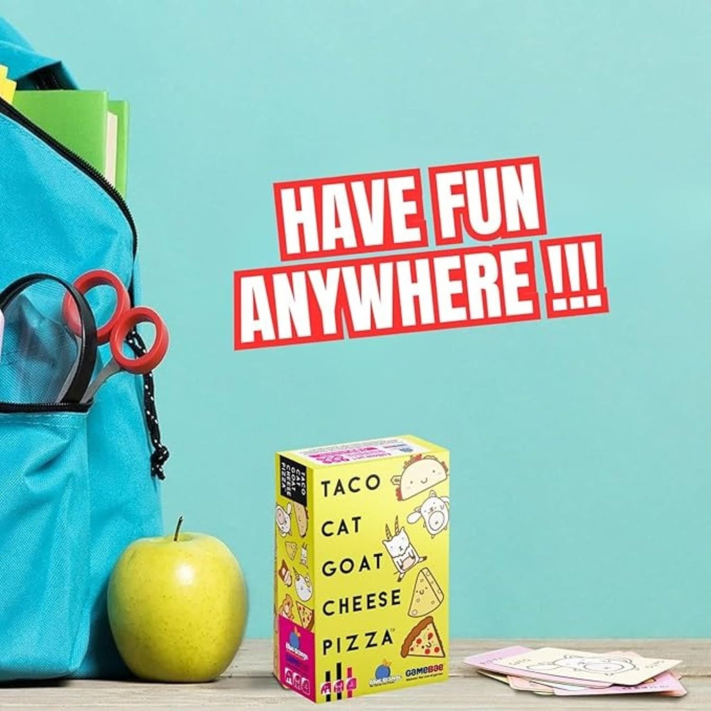 Taco Cat Goat Cheese Pizza The Party Card Game for Kids, Teens, Adults, and Families 10-15 Min, Age 7+, 2-8 Players