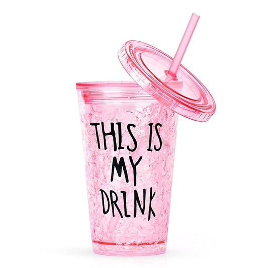 Acrylic Frosty Ice Cup Freezing Gel Sipper. (Assorted Colours)