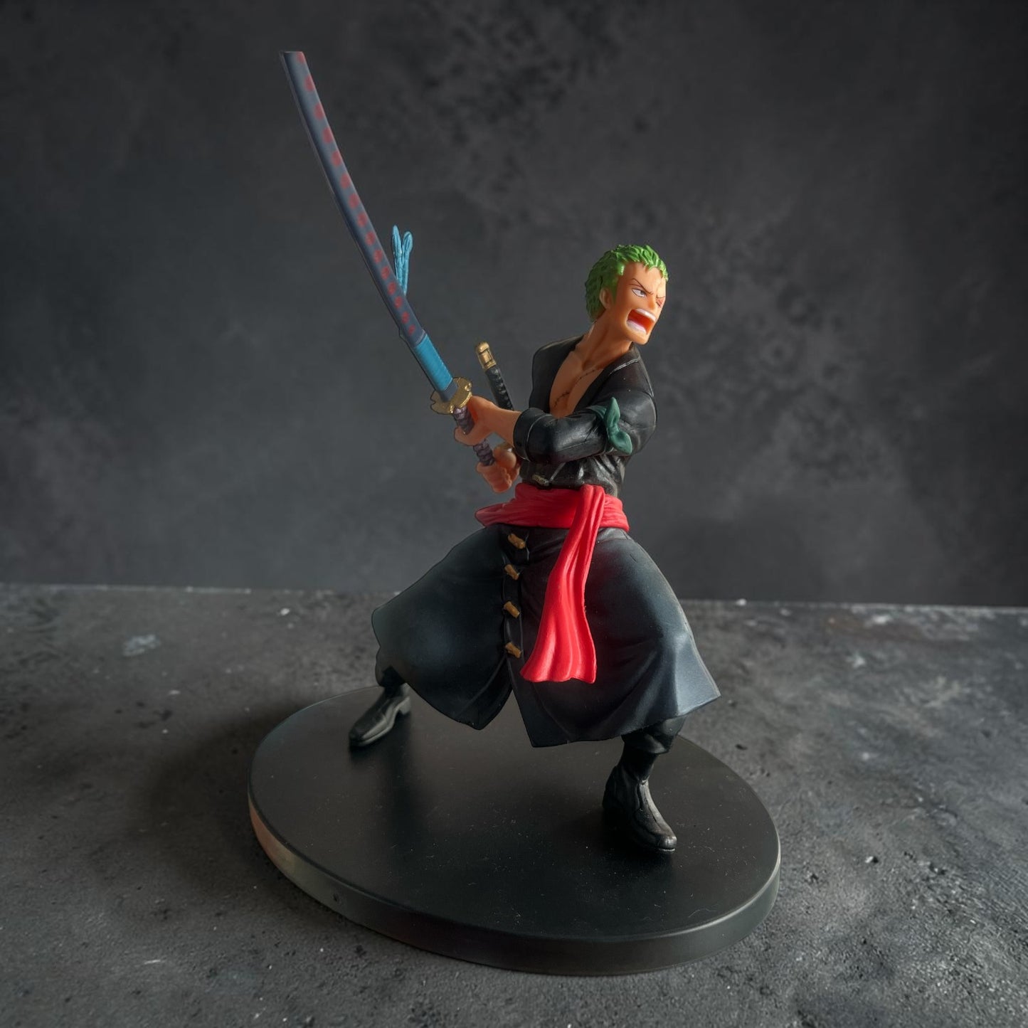 Roronoa Zoro Action Figure – One Piece Anime Swordsman Collectible Statue | Battle Pose PVC Figure for Desk & Display