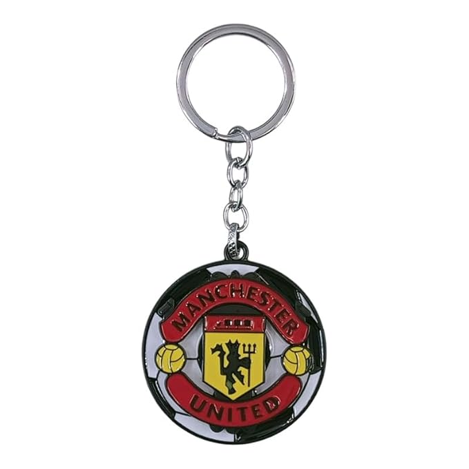 Football Team Spinning Metallic Keychain (Design 3)