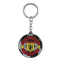 Football Team Spinning Metallic Keychain (Design 3)