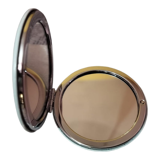 Pack of 1 Unicorn Theme Travel Double-Sided Makeup Mirror for Girls, Return Gifts for Kids, Small Portable Pocket Mirror with Magnification Folding Mirror (Round) (Assorted)