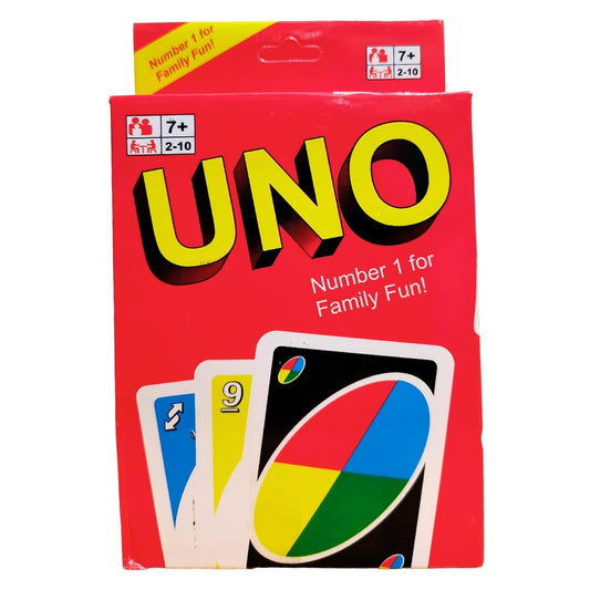 Uno Playing Card Game for Kids, Adults and Family, Paper Material, Multicolor, 108 Cards, Age 7+, Uno Card Game, Uno Cards for Kids