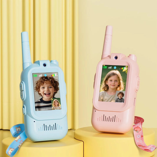 Kids Video Walkie Talkie Set – With HD Camera, Voice Changer & Long-Range Talk