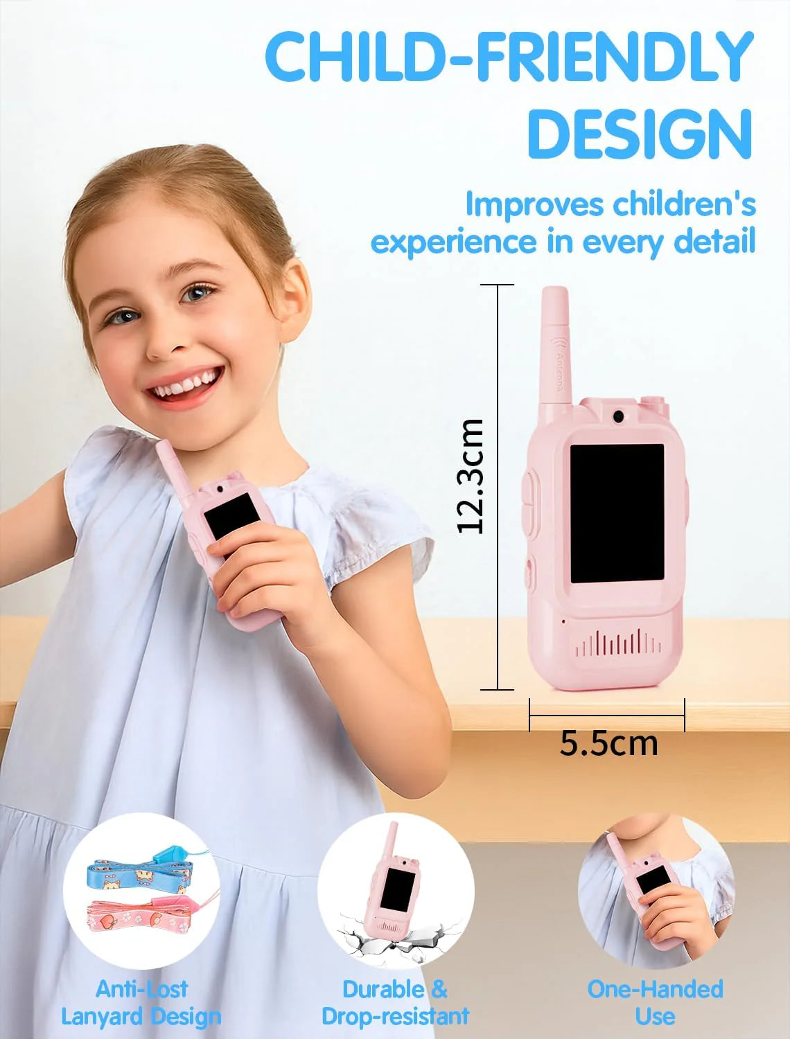 Kids Video Walkie Talkie Set – With HD Camera, Voice Changer & Long-Range Talk