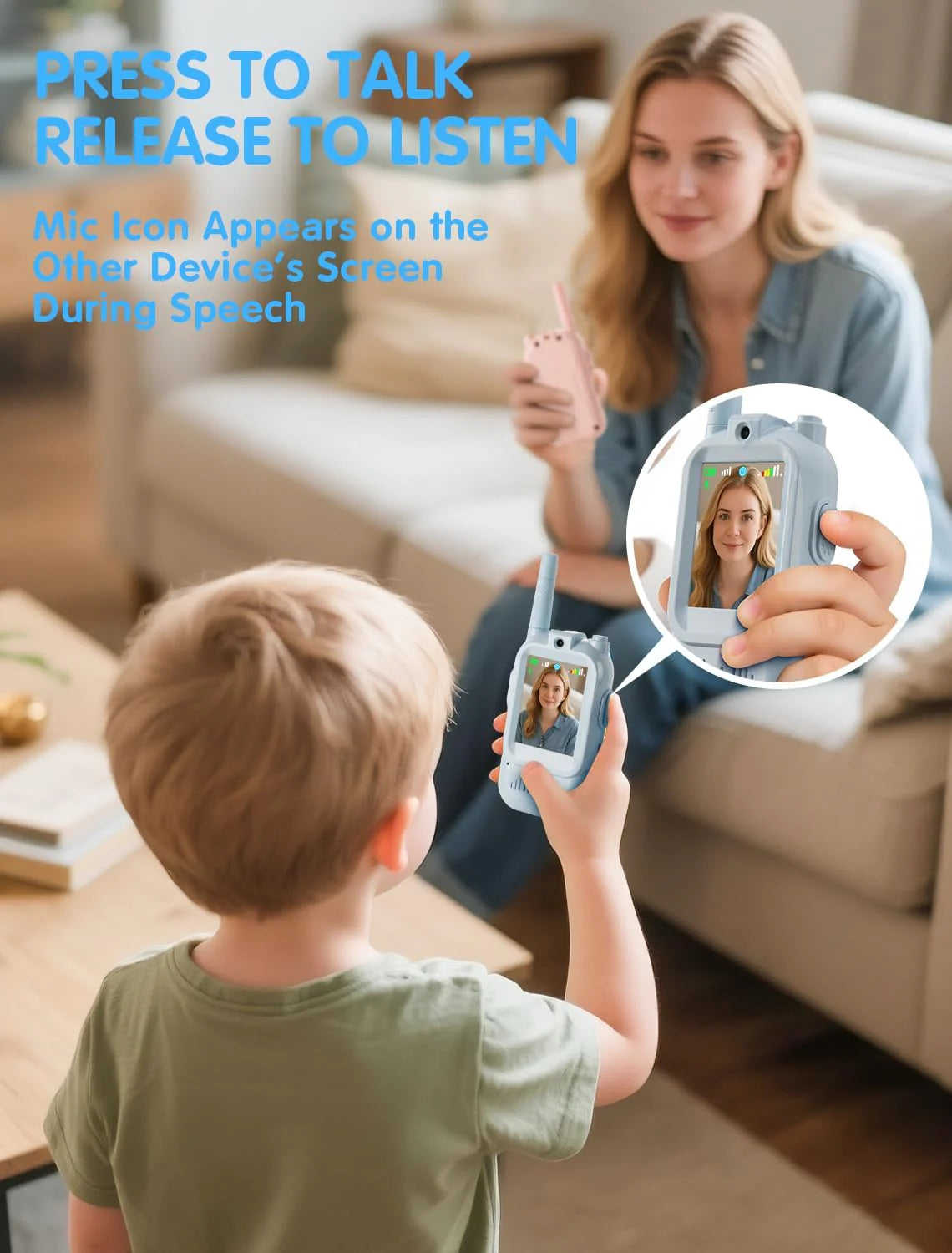 Kids Video Walkie Talkie Set – With HD Camera, Voice Changer & Long-Range Talk