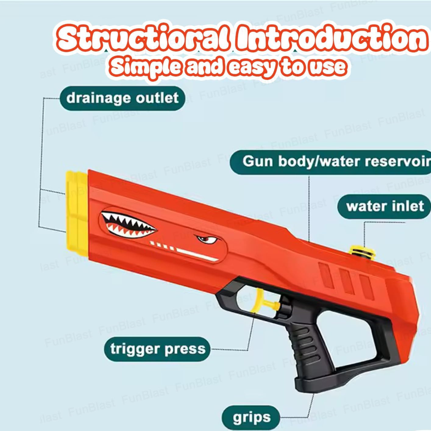 Manual Long Range Shark Gun