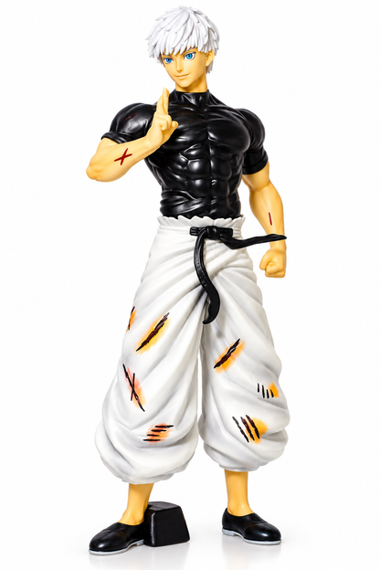 Gojo Satoru Action Figure with 2 Extra Interchangeable Faces - 22 cm
