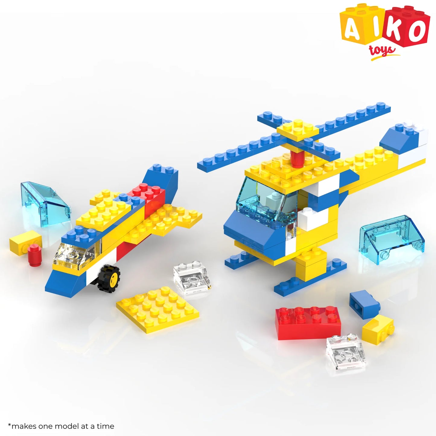 AIKO Build-a-Plane | Creative Building Block Set for Kids