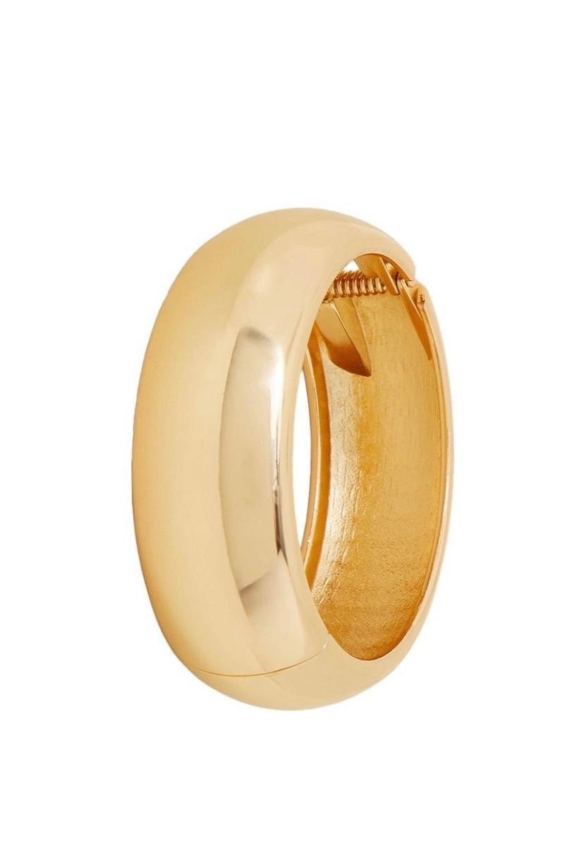 Women Handcrafted Bangle-Style Bracelet (Gold)