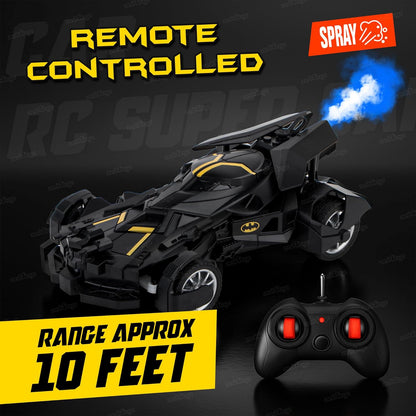 Batman Remote Control Car for Kids with Mist Spray (Black)