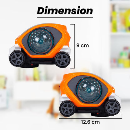 Battery-Operated 360° Stunt Car Toy – Music & 4D Lights