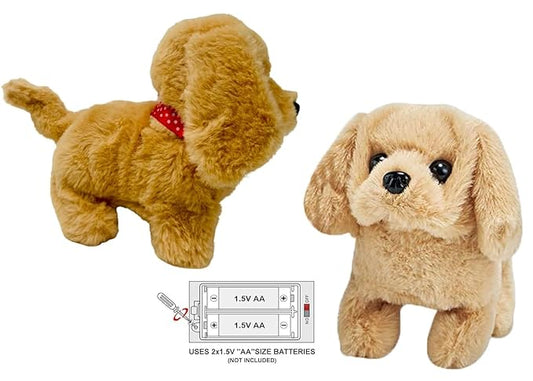 Walking Brown Dog Toy | Hopping & Talking Bunny | Rapid Jumping Rabbit Toy with Wiggling Ears, Twitching Nose & Interactive Educational Play for Kids
