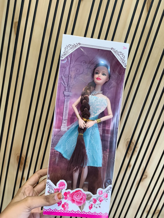 Blue Dress Fashion Doll For Kids