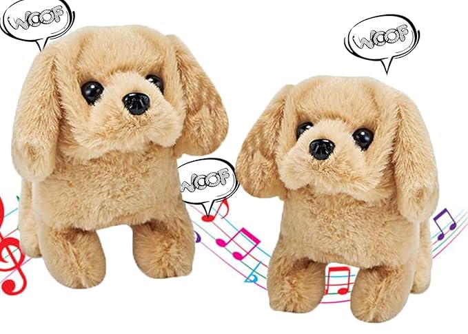 Walking Brown Dog Toy | Hopping & Talking Bunny | Rapid Jumping Rabbit Toy with Wiggling Ears, Twitching Nose & Interactive Educational Play for Kids