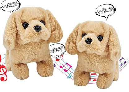 Walking Brown Dog Toy | Hopping & Talking Bunny | Rapid Jumping Rabbit Toy with Wiggling Ears, Twitching Nose & Interactive Educational Play for Kids