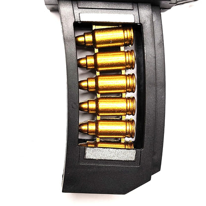 AK47 Light and Sound Musical PUBG Gun Toy with Vibration and Laser Projection (Black)