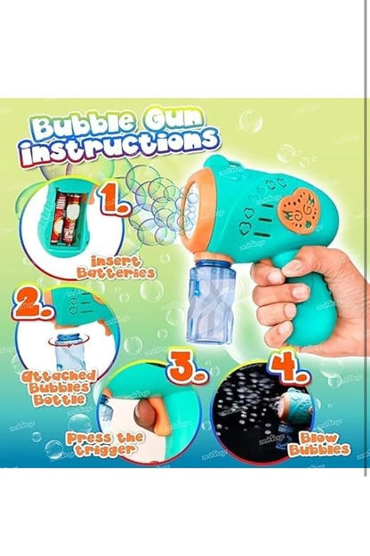 Automatic Bubble Toy Gun for Kids