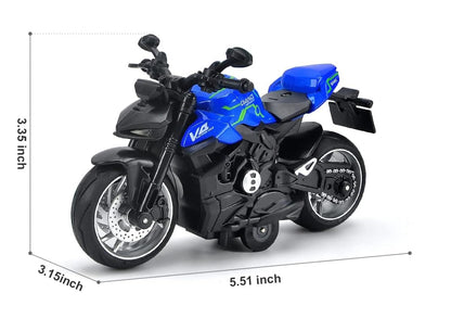 Metal Die Cast Sports Bike (Blue)