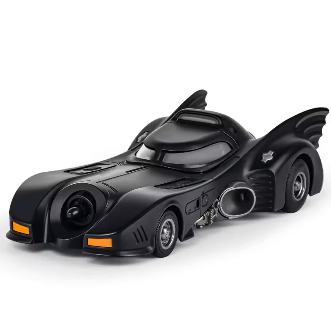 1:16 Scale Batman Diecast metal car - Music, light and Smoke (Matt Black)