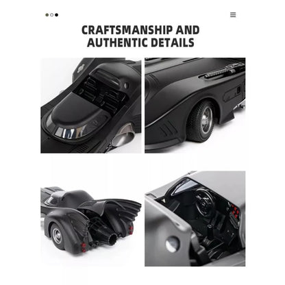 1:16 Scale Batman Diecast metal car - Music, light and Smoke (Matt Black)