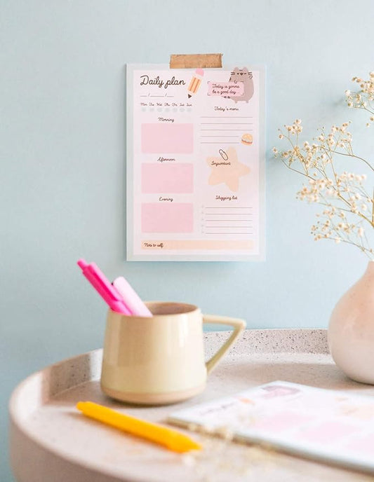 A5 Desk Pad with Daily, Weekly Planner and Monthly Calendar (Assorted colors)