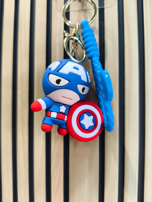 Captain America Sillicon Keychain