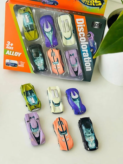 Color Changing Toy Cars for Kids (Multicolor, pack of 6)