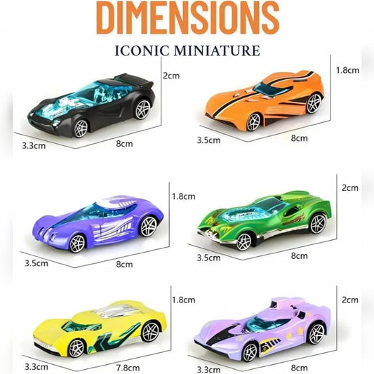 Color Changing Toy Cars for Kids (Multicolor, pack of 6)