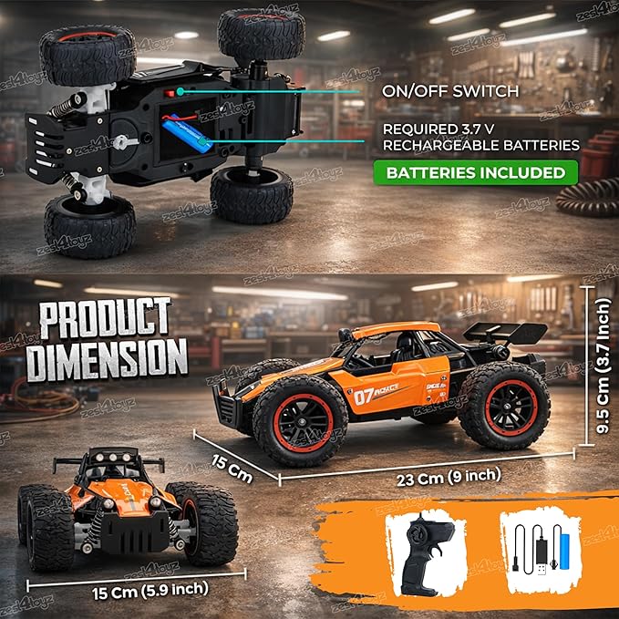 20KMPH - 1.14 Scale High Speed Off Road RC- Blue