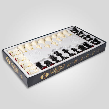Magnetic Chess Board Set with Magnetic Pieces Having Storage Case for Each Piece, Board Games for Kids and Adults (16.5x16.5 Inches)