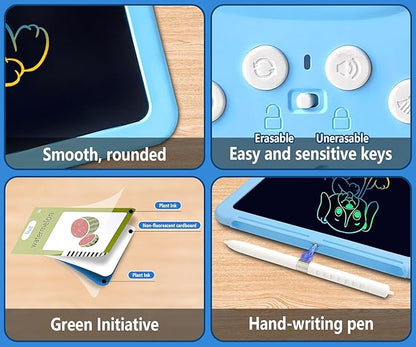 Talking Flash Cards with LCD Writing Tablet (Assorted Colours)