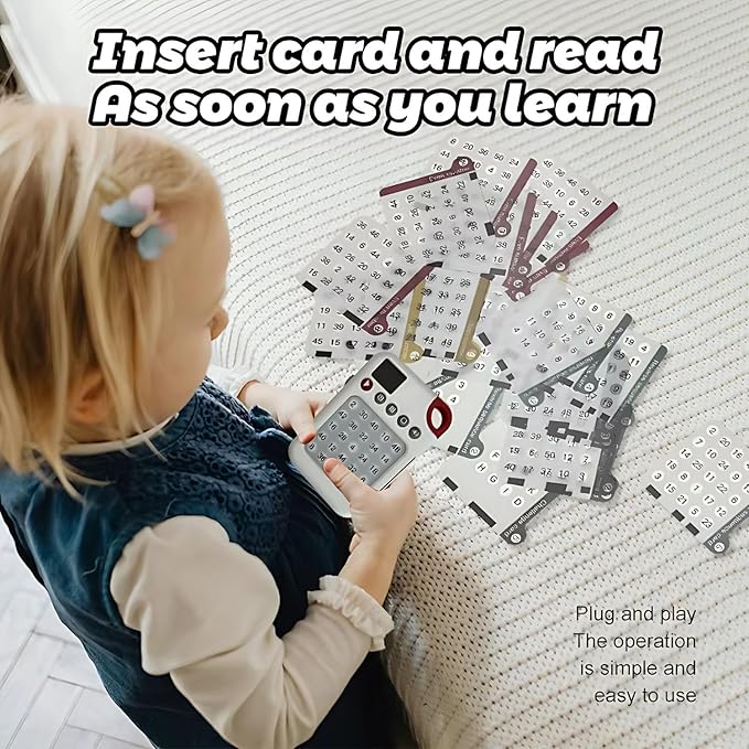 Talking Cards Educational Toys for 4 Years and Older, Learning Logical Skills, Maths, Graphic and Sequential Memory Electronic Toys