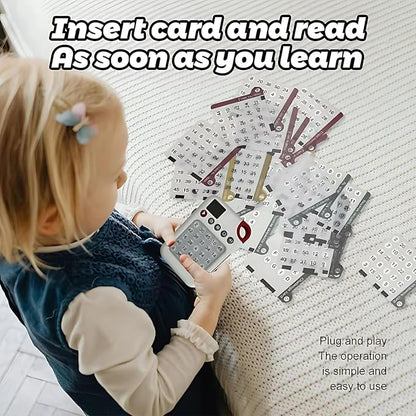 Talking Cards Educational Toys for 4 Years and Older, Learning Logical Skills, Maths, Graphic and Sequential Memory Electronic Toys