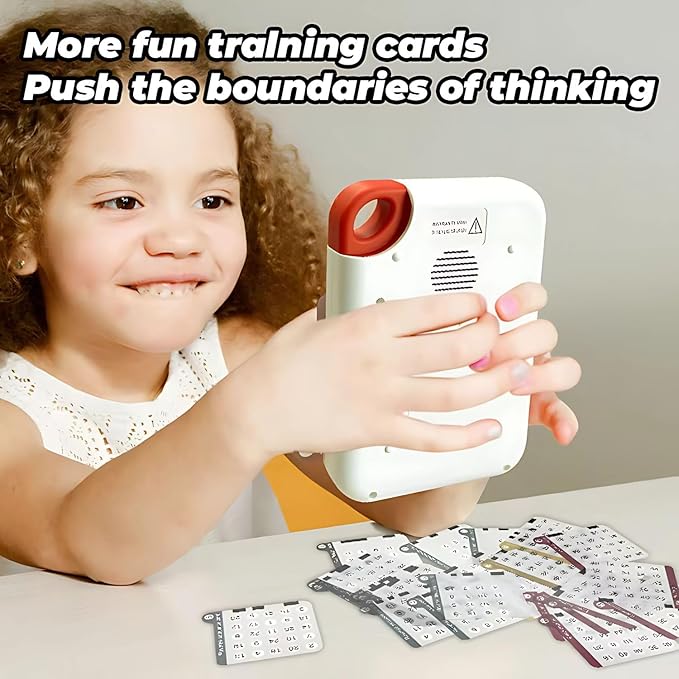 Talking Cards Educational Toys for 4 Years and Older, Learning Logical Skills, Maths, Graphic and Sequential Memory Electronic Toys