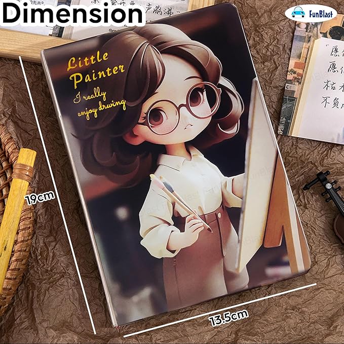 Little Painter Aesthetic Diary for Girls (Assorted)