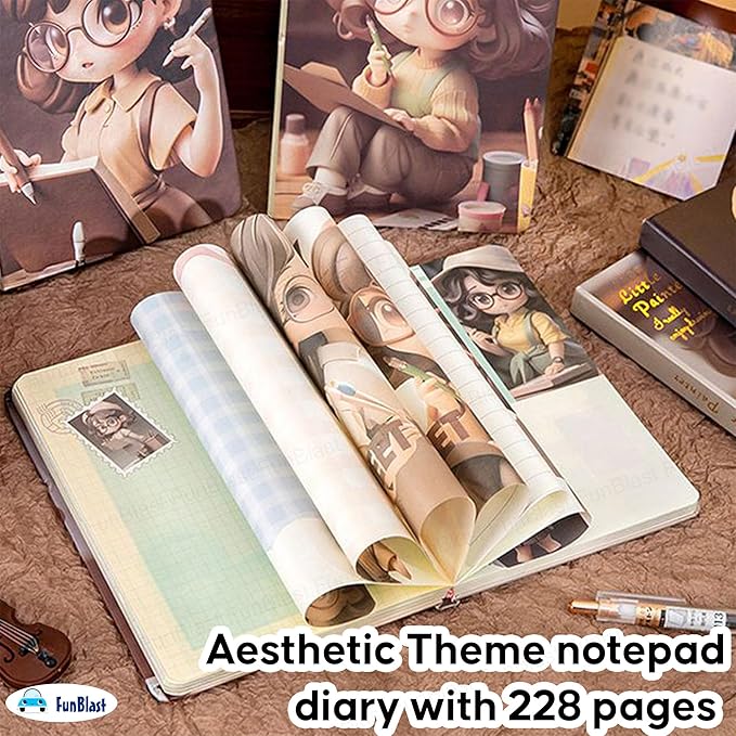 Little Painter Aesthetic Diary for Girls (Assorted)