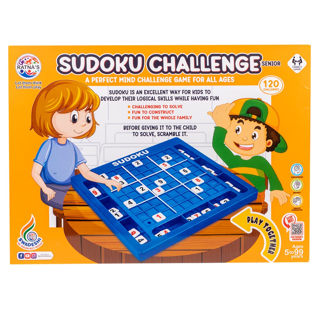 Sudoku Challenge Senior Number Puzzle Game (81 Pieces) for Kids