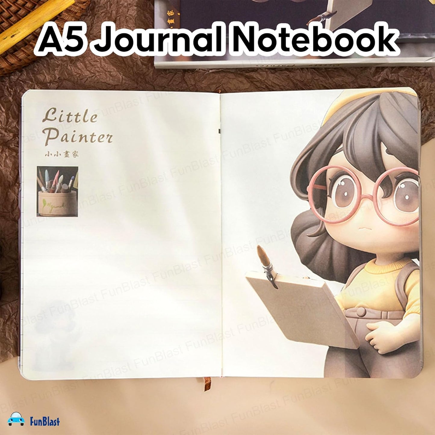 Little Painter Aesthetic Diary for Girls (Assorted)