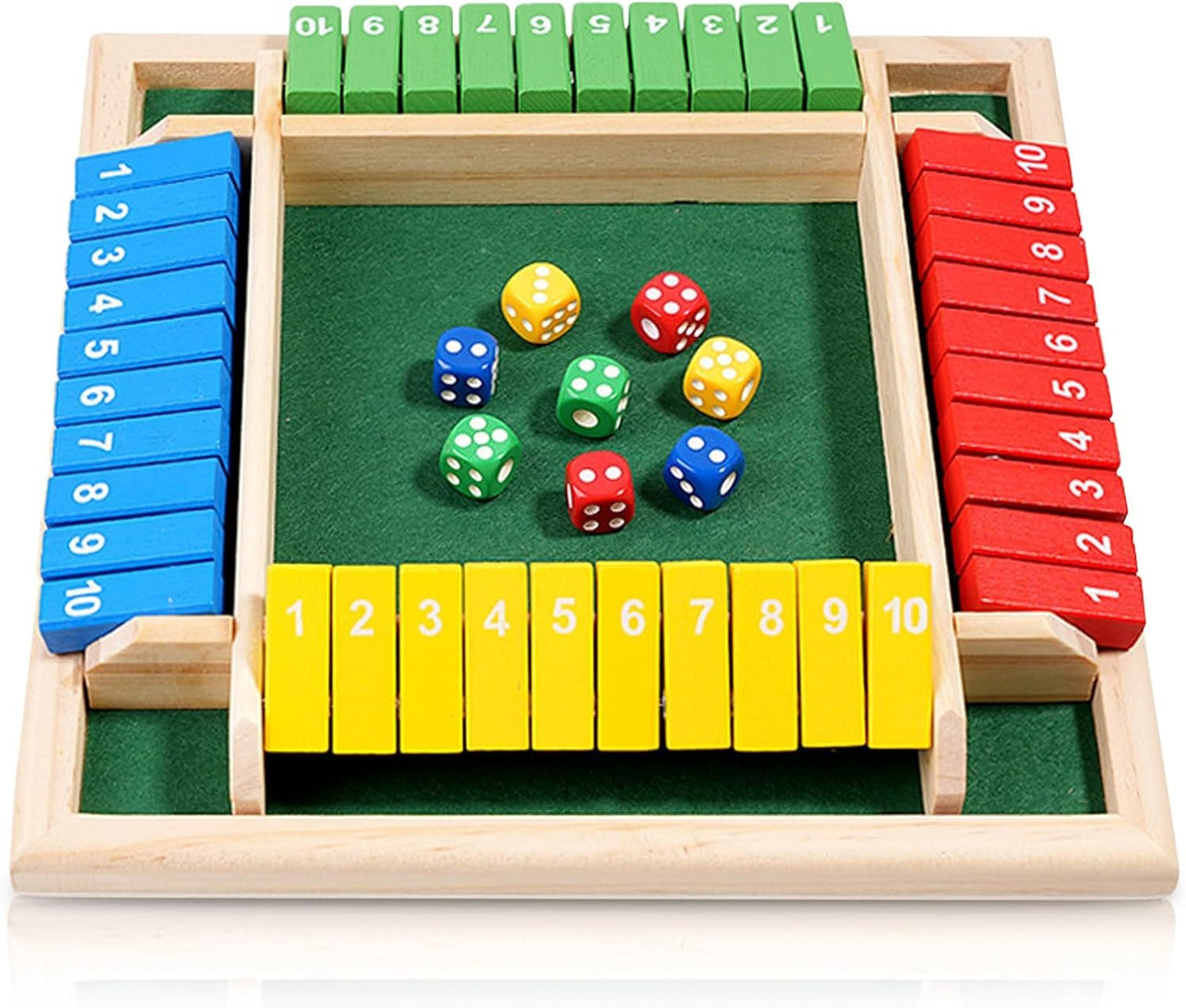 Classic 4-Sided Wooden Board Game