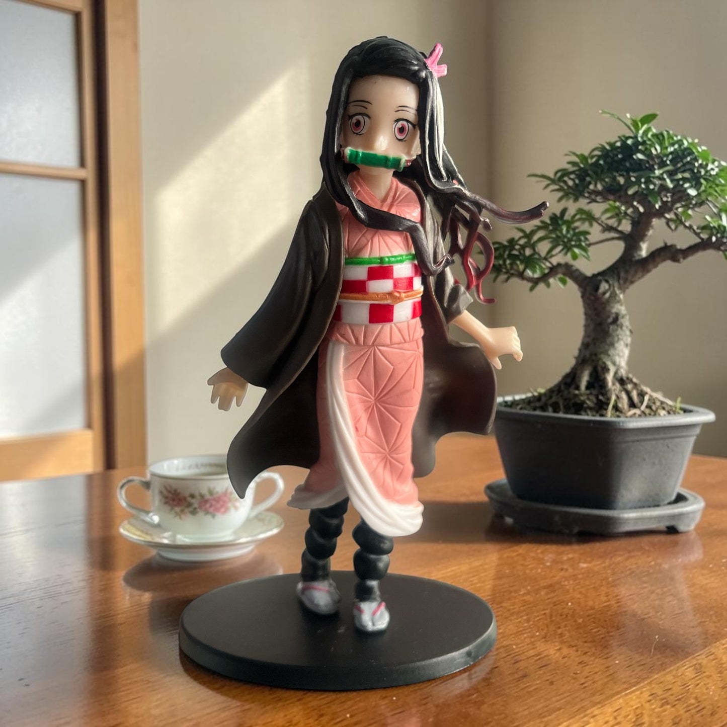Nezuko Kamado Action Figure – Demon Slayer Anime Collectible Statue | Cute Kimono PVC Display Figure for Desk & Shelf