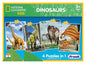 4 in 1 National Geographic Dinosaurs Jigsaw Puzzle Set (9, 12, 18, 24 Pcs) |